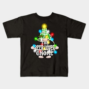 The Beer Lover Gnome Christmas Matching Family Shirt Kids T-Shirt